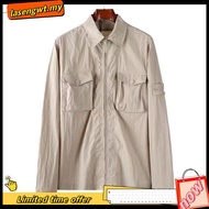 GIO APPAREL | Ston3 Isl4nd Overshirt Jacket Casual Nylon Waterproof 080