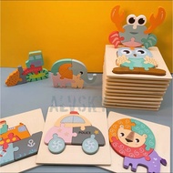 MINI PASTEL WOODEN PUZZLE WOODEN PUZZLE CHILDREN'S PUZZLE WOODEN TOY PUZZLE