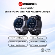 Motorola Moto Watch 100 Smart Watch Fitness Tracker with 5ATM Waterproof SpO2 Sensor GPS Tracking