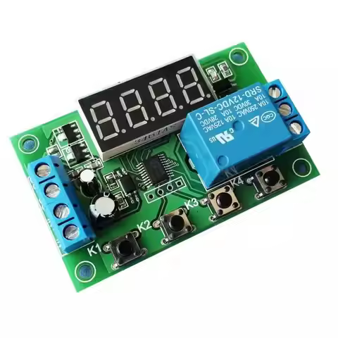 YYC-2S LED Display Adjustable Programmable delay time relay module 5V12V24V fixed time decoupling pu
