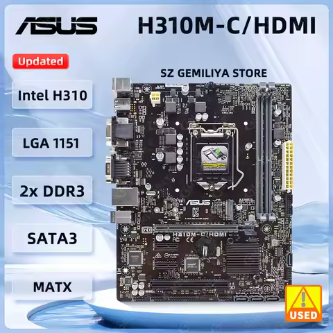 ASUS H310M-C/HDMI Motherboard Intel H310 DDR4 32GB 1×PCIe 3.0 x16 support Core i7-8700 i5-8500 i3-81