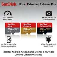 SanDisk MicroSD Card Ultra / Extreme / Extreme Pro 64GB-1TB High Speed TF Card A1 A2 U1 U3