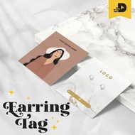 Earring Card Accessories Holder Earring DisplayTAG Earring Base/ Earring Display Paper/