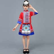 56 Ethnic Minorities Kids Costume Miao Buyi Gaoshan Naxi Dance Performance Zhuang March 3
