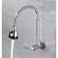 Keran Air Angsa Fleksibel 2 Mode - Keran Cuci Piring Angsa - Kran Sink Dapur Drat 1/2 Inc