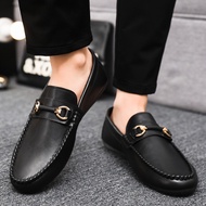 New Men Loafers Fashion Men Casual Leather Shoes Breathable Men Boat Shoes