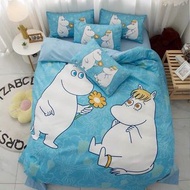 姆明家族 姆明 Moomin 床單套裝 床上用品 枕套 床笠 枕頭 亞美 阿美 史力奇 歌妮 阿金 河馬 三眼仔 勞蘇 胡迪 keroppi xo 唐老鴨 米奇 蠟筆小新 pc狗