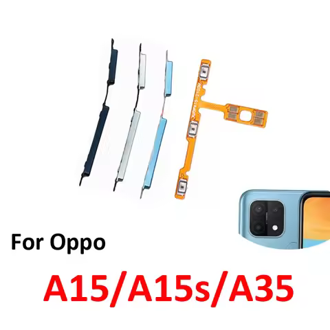 Phone Housing Power Volume Button For Oppo A15 A15s A35 New On Off Up Down Key Internal Flex Cable R