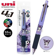 Sanrio Kuromi 日本製 uni Jetstream 4&1 多功能 5用筆 0.5mm 4色原子筆 + 0.5mm 鉛芯筆 (307866)