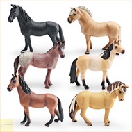 Children's Toys Simulated Horse Model Children's Cognitive Apalusa Horse Trekna Mare Fjord Horse Fig