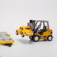 รถโฟล์คลิฟท์ พร้อม พ่วงท้าย Forklift Mini 1/64  Remote Control with Trailer Rc 2.4G HG4-244
