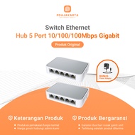 Hub 5 Port 10/100/1000Mbps Gigabit | Switch Hub 5-12V Bekas Original
