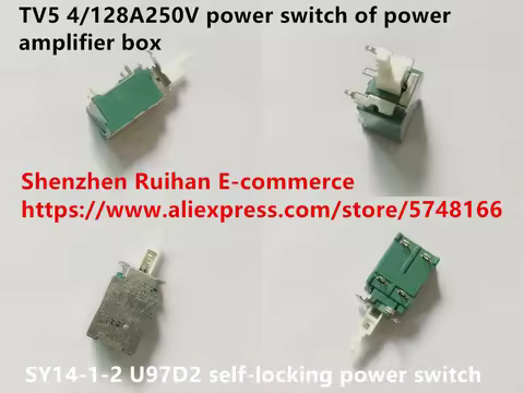 Original new 100% SY14-1-2 U97D2 self-locking power switch TV5 4/128A250V power switch of power ampl