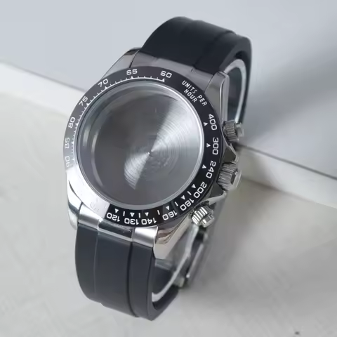 VK63 Watch Case Stainless Steel Watch Accessories Sapphire Crystal Waterproof For Daytona With Brace