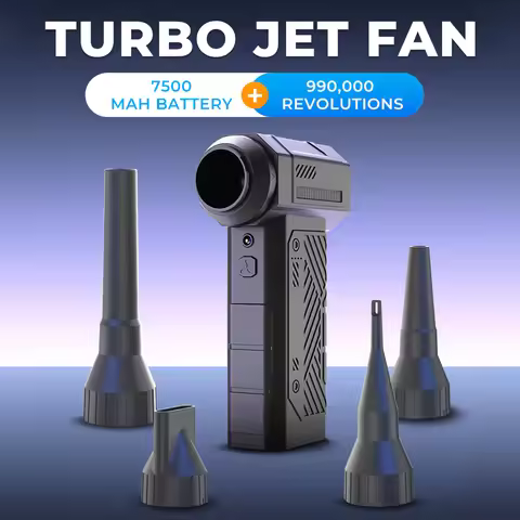 990000RPM Violent Fan 40MM Brushless Powerful Air Blower 9 Gears Speed Adjustable Turbo Jet Fan 350G