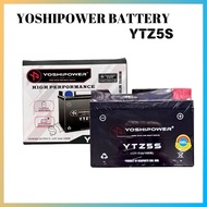 YOSHIPOWER BATTERY YTZ5S Y15ZR LC135 SRL110 SRL115 W125 SYM BENELLI Y16ZR BATERI KERING YTZ5 KOYOKO 