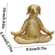 7" Yoga Meditation Dog Figurine yoga dog statue Meditation Statue Dog meditation statue dog for Home