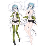 30k Japanese Anime Sword Art Online Pillow Cover GGO Sinon Throw Otaku Dakimakura Bedding Hugg 7dD