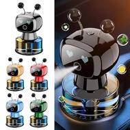 Smart Robot Car Air Freshener,Car Dashboard Perfume 50ML,4 Gear Adjustment-Vibration Sensing On/Off 