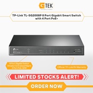 TP-Link TL-SG2008P Jetstream 8-Port Gigabit Smart Switch With 4-Port PoE+