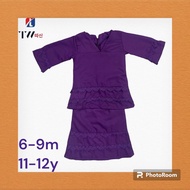 (Wholesale / Borong)Ready stock baju kurung kids size 6/9m - 11/12y / baju raya 2024 kanak2 perempuan terkini