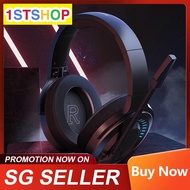 💎✅SG READY STOCK💎 D05 Gaming Headphone , Colorful RGB Breathing light Headphones Adjustable