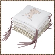 (JPTZ) 6Pcs Baby Bed Protector Crib Bumper Pads Baby Bed Bumper in the Crib Bumper Safety Cotton Ble