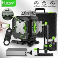 Huepar 16ระดับเลเซอร์ S04CG 360 ° Self-Leveling บลูทูธฟังก์ชั่นกลางแจ้งโหมด Pulse 4D สีเขียวลำแสง Ni