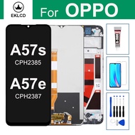 100% Tested LCD For OPPO A57S A57e CPH2385 CPH2387 Display Touch Screen Digitizer Assembly With Fram
