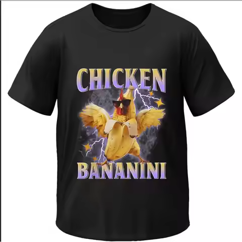 T shirt Meme Chicken Banana Italian Brainrot AI Memes 2