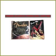 ◰ ❦ ❥ Fender Acoustic Guitar String, with Fender Free RANDOM Capo.