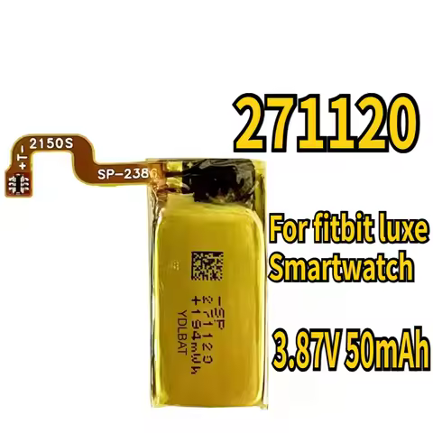 3.87V 50mAh Battery for fitbit luxe Smartwatch 271120