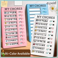 ESPOIR My Chores Checklist, Plastic Reusable Daily Planner Memo, Self-discipline Detachable My Chore