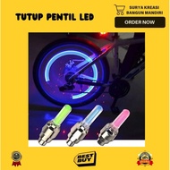 LED TIRE VALVE CAP - SINGLE FLAME VALVE CAP - MOTORCYCLE TIRE VALVE CAP - BICYCLE WHEEL VALVE CAP - 