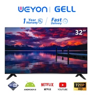 GELL 32 Inch Android TV LED Smart TV Murah LED Television Smart TV