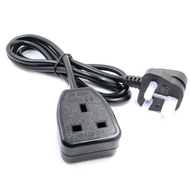 3x1.5mm UK Singapore Power Extension Fused Cable 3Pin Male Plug to BS1362 Female Socket Power Plug A