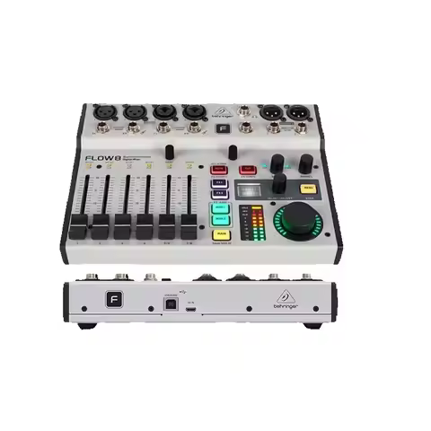 BEHRINGER FLOW 8 8-input digital mixer 2 FX processors and USB/audio interface with bluetooth audio