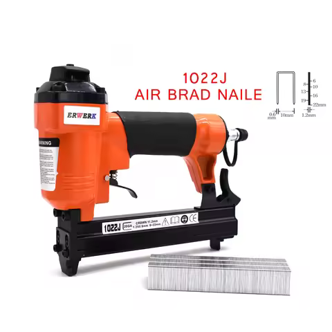Pneumatic Nails Gun 20Gauge 1022J Air Staple Gun For Framing Woodworking