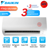 AC 1/2 PK DAIKIN FLASH INVERTER THAILAND FTKQ-15UVM4 / FTKQ15UVM4 GARANSI RESMI (MEDAN)