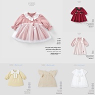 NOUS 2025 - Long-sleeved NOUS dress for girls 6 months to 2 years old | 41A - 3M 6M 9M 12M 18M 2Y - 