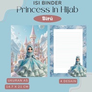 tema princess in hijab isi binder ukuran A5