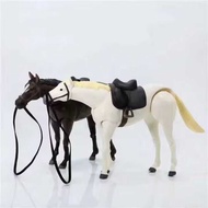Figma 246 Horse White Brown Super Movable Body Horse Movable Figure Model Ornaments
