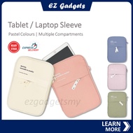 Minimalistic Tablet Sleeve Laptop Sleeve Pastel Colours Korean Style Laptop Bag Pouch Suitable for iPad