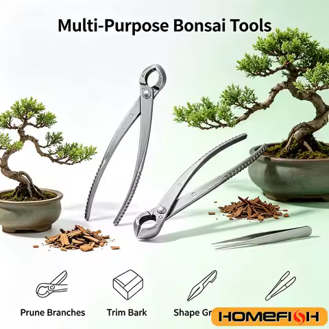 Stainless Steel Thick Branch Shears, Sharp Horticultural Shears & Bonsai Tools – Two Models of Bonsa