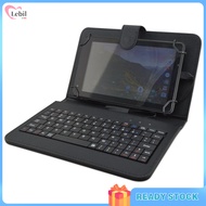 Universal Tablet Case With Keyboard Stand Function Travel Portable Sleeve Removable Keyboard Cover PU Leather Keyboard Folio Case Cover Compatible For 7/8 Inches IOS Android Windows System Tablet
