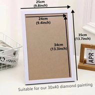 【PL】Picture Frame for Diamond painting Portrait or Landscape 25X25cm/ 25x35cm (Not Glass) Wall Home 