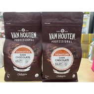 VAN HOUTEN CHOCOLATE COUVERTURE 53% / 65.7% COINS 1KG