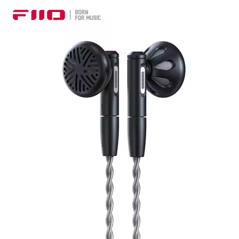 FiiO FF5 Earphones 14.2mm Carbon-based Dynamic Earbuds Extended Bass Acoustic Resistance Pipes Headp