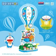 Doraemon Doremon nano brick puzzle flying on a hot air balloon with Nobita & Shizuka Balody 21265