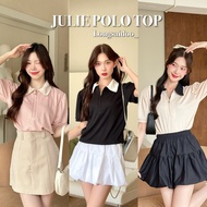 JULIE POLO TOP-Zip-Up Shirt